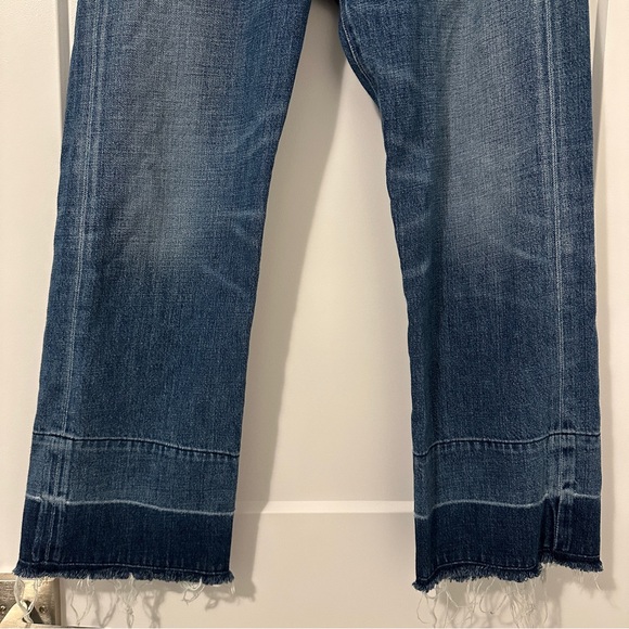 Citizens Of Humanity Blue Cora Crop Relaxed Distressed Hem Jeans Size 26 Women’s - Picture 4 of 14